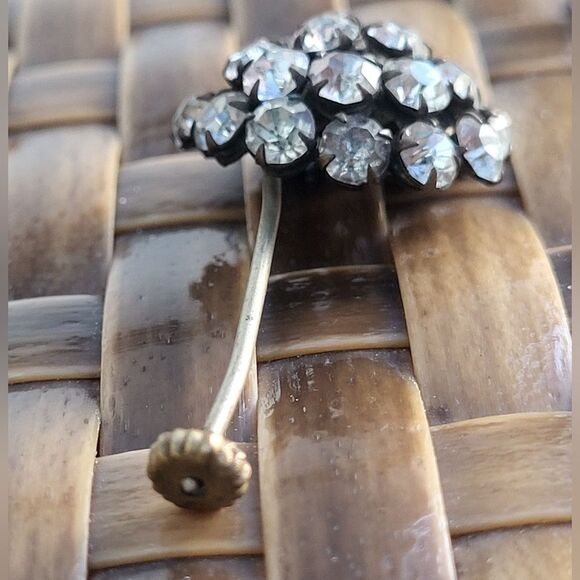 Vintage 1940s rhinestone stickpin - Picture 3 of 6